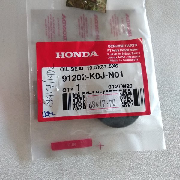 Oil Seal19.5X31.5X6 – Honda BeAT K1A