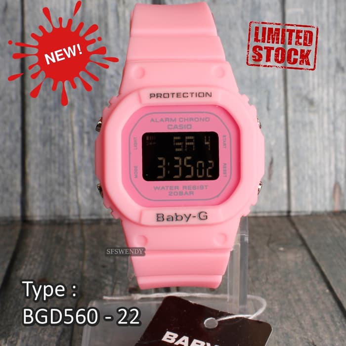 Baby-G Shock BGD-560 Pink Jam tangan digital wanita