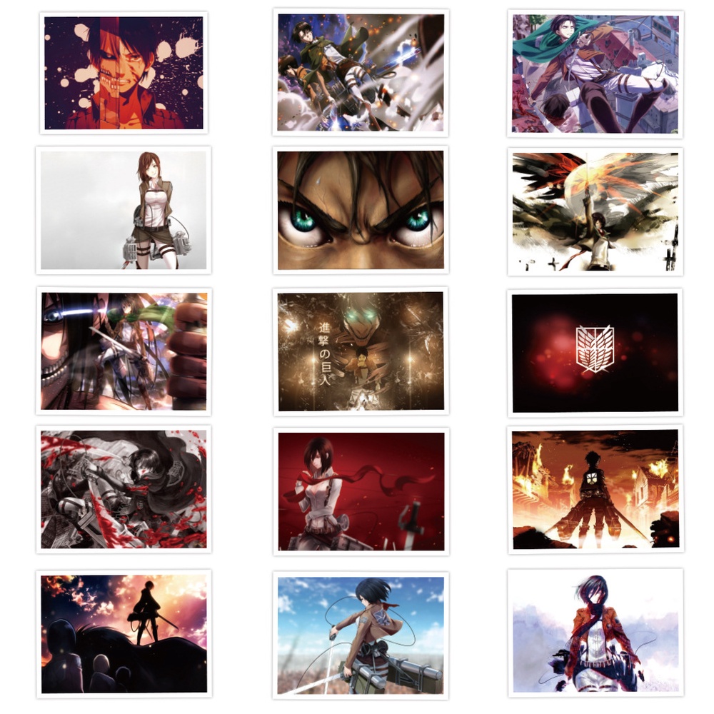 30 lembar Serangan di Titan animasi kartun grafiti stiker bagasi notebook skuter air Piala stiker ke