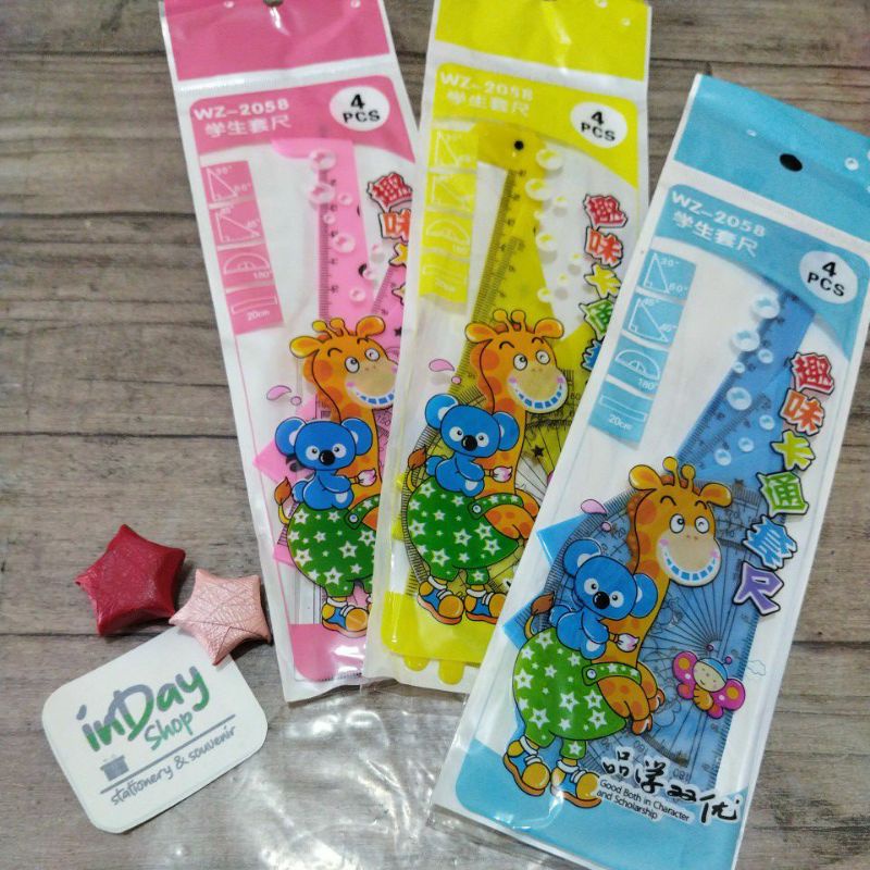 Paket Penggaris / Ruler Set | INDAY SHOP