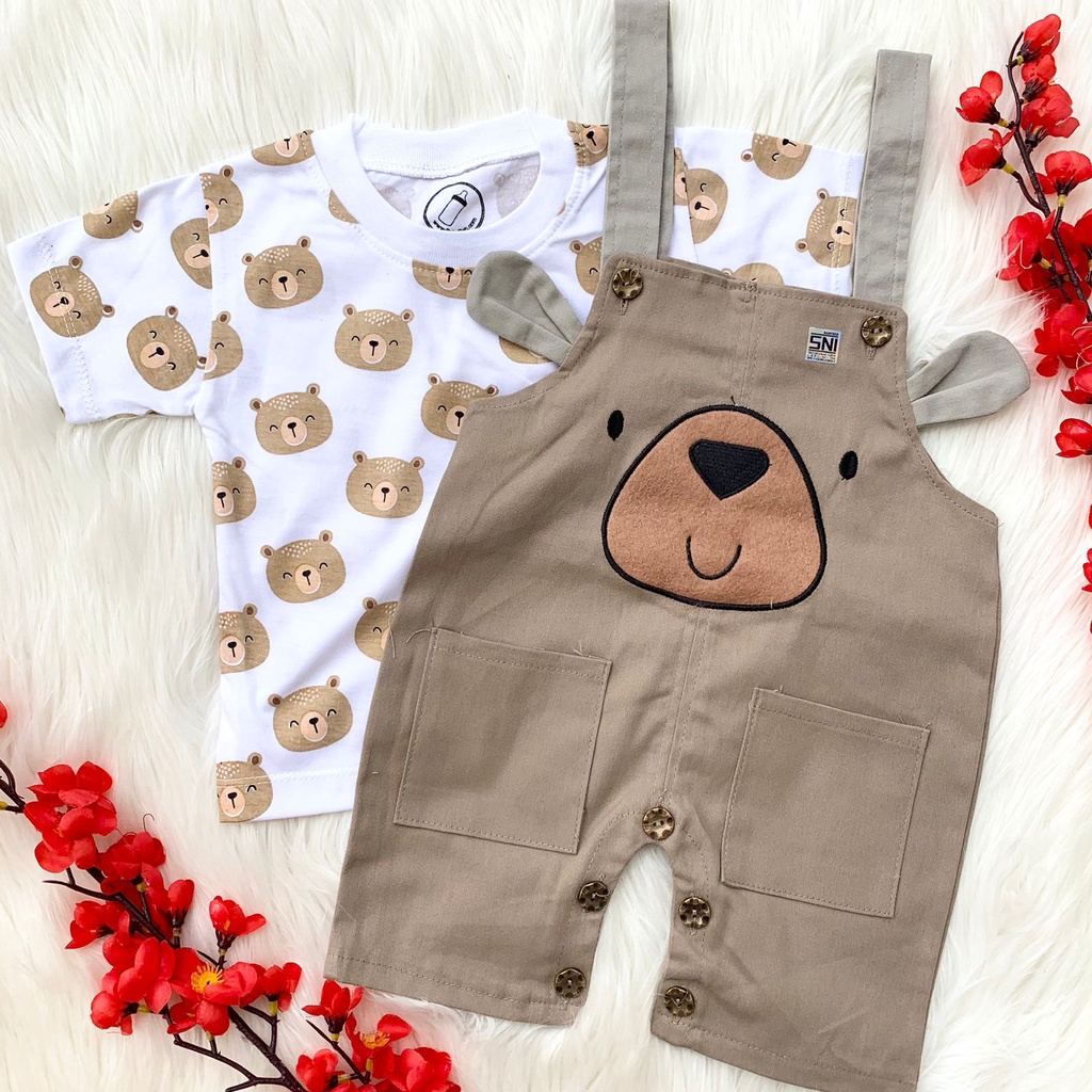 Baju setelan kaos baju kodok gambar lucu fashion bayi laki bayi cewek baby boy baby girl -chi