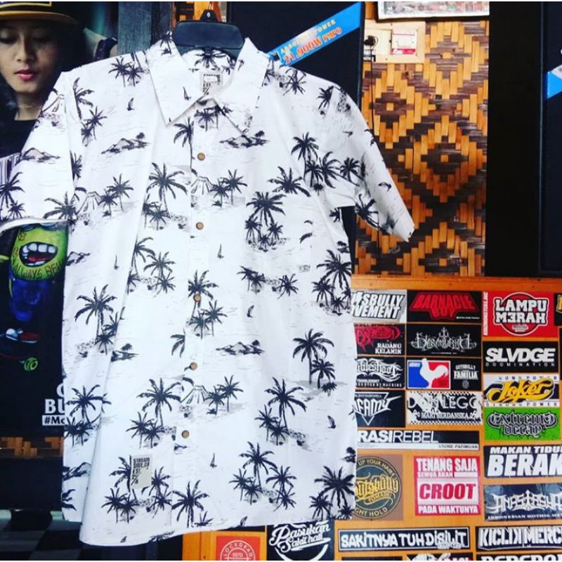 kemeja floral gutsbully movement streamside garasi rebel distron/ workshirt kemeja pantai regae