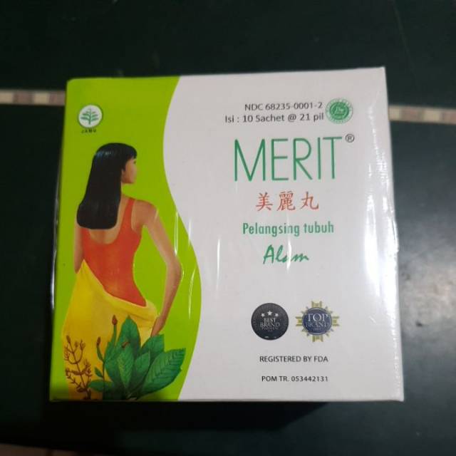 Merit pelangsing tubuh 1 box isi 10