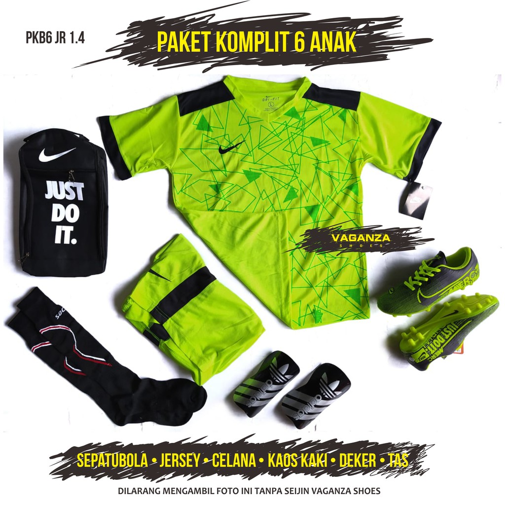 PAKET SEPATU BOLA ANAK KECIL FULL SET 6