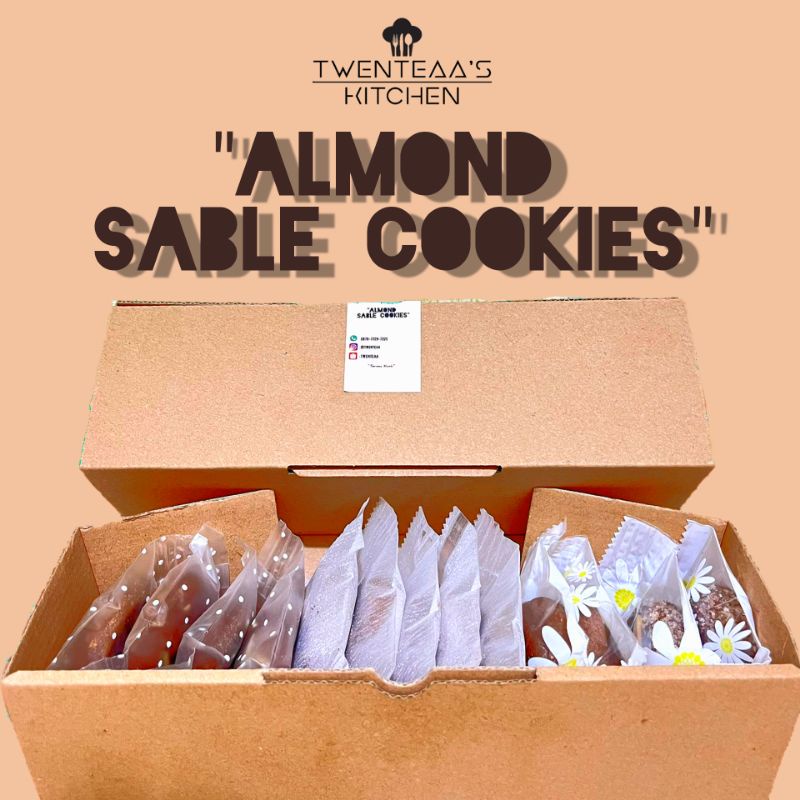 

almond sable cookies