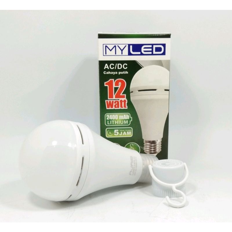 Lampu Led Emergency 12 Watt My Led Lampu Ajaib 12w AC/DC MYLED