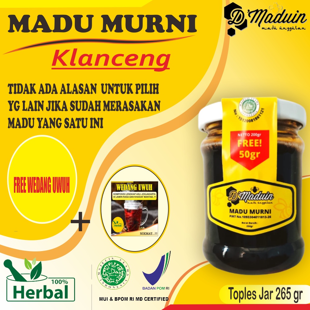 

Madu klanceng murni Madu klanceng Madu klanceng asli Jamu asam urat Madu klanceng Madu tawon klanceng Madu klanceng asam urat Madu klanceng hitam 265 gr