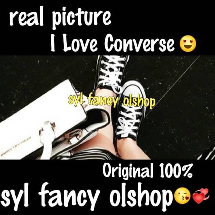 sepatu converse / converse shoes /all star ox/low black/hitam original