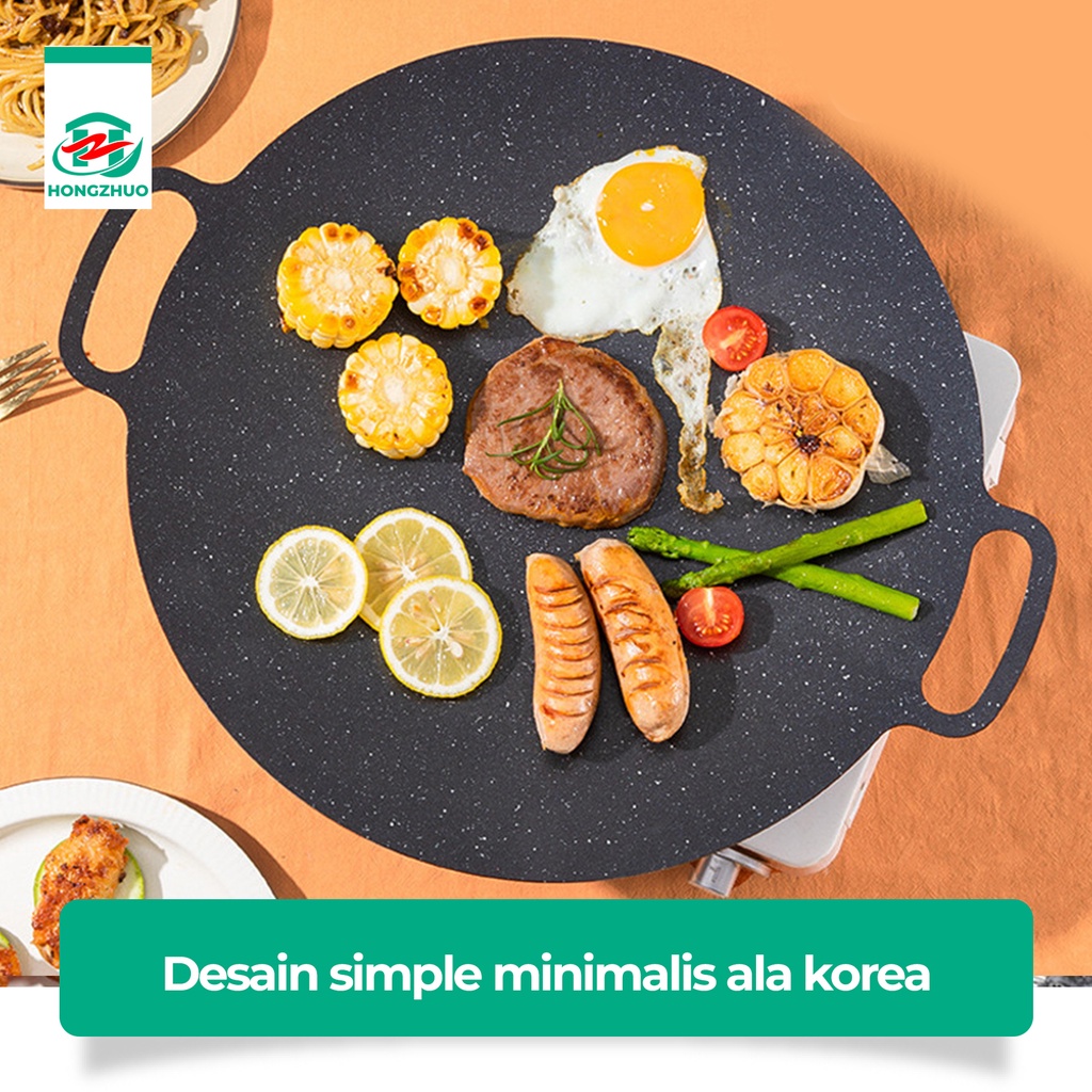 hot product hongzhuo alumunium alat pemanggang / tempat pemanggang bulat bbq piring pemanggang