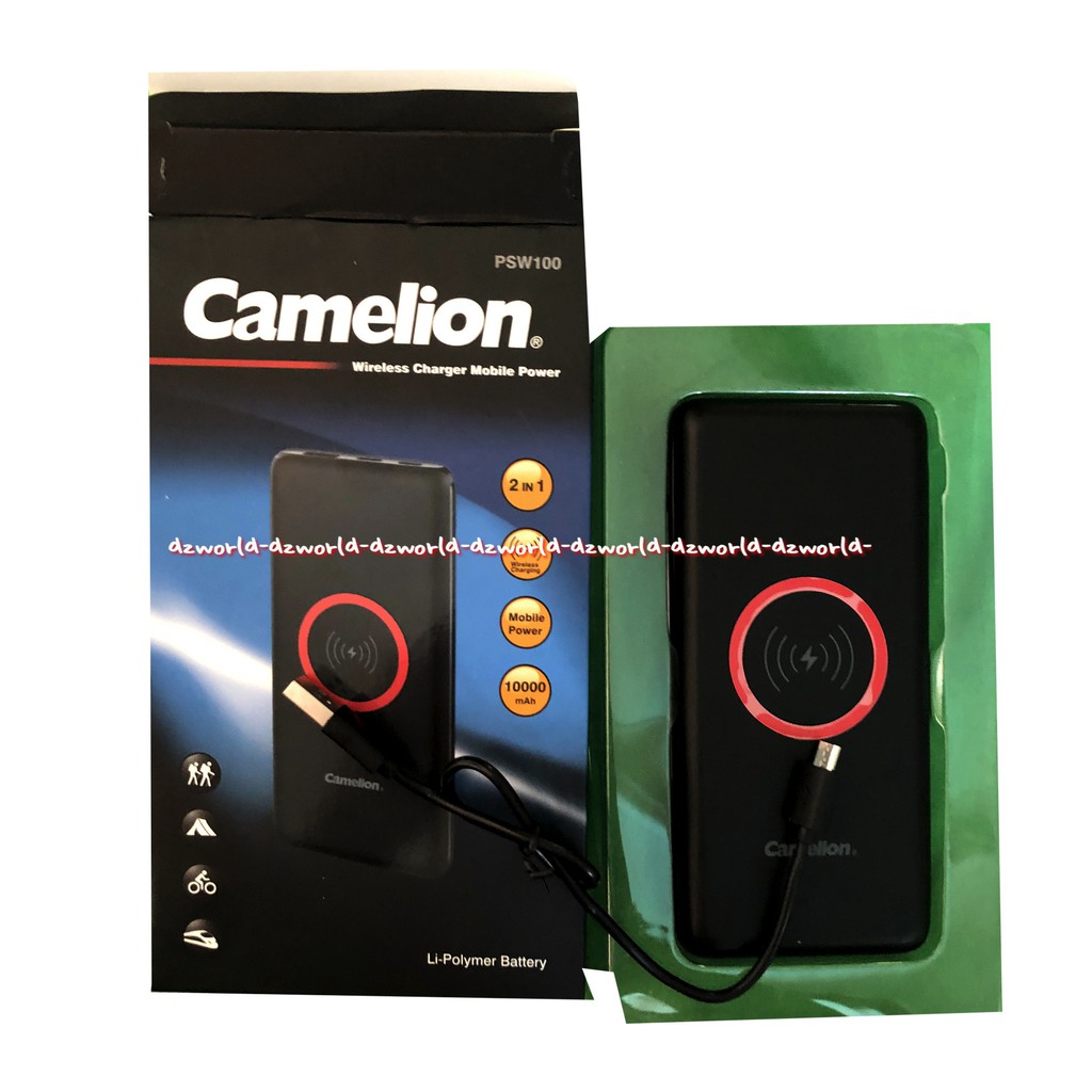 Camelion Powerbank Power Bank Wireless Charging 10.000mAh Tanpa Kabel