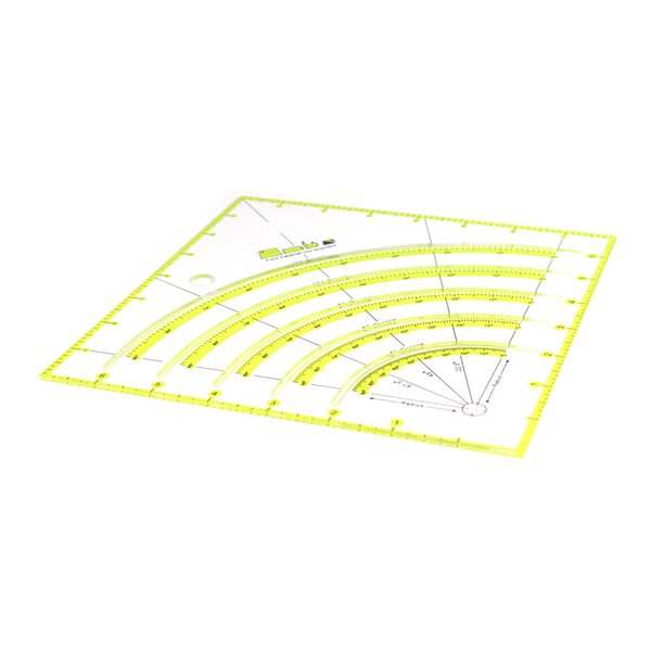 

Penggaris Jahit - Penggaris Quilting Dan Patchwork Non Slip Circle Cutter KT-90