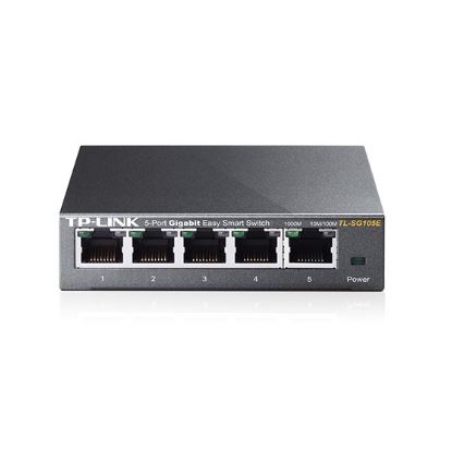 Switch hub tp-link 5 port metal 1Gbps gigabit easy smart lan rj45 ethernet tl-sg105e - tplink sg-105e