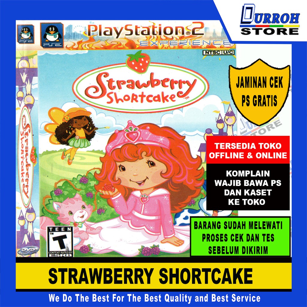 KASET GAME PS 2 / PLAYSTATION 2 STRAWBERRY SHORTCAKE