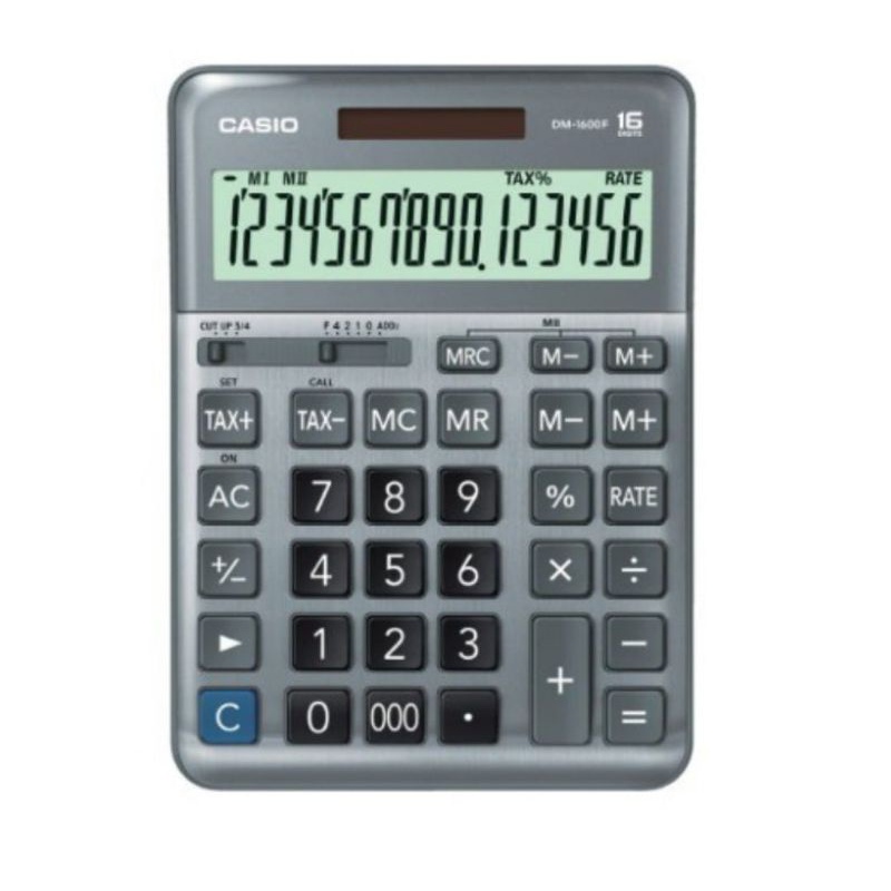 

CASIO KALKULATOR DM 1600 F DESKTOP CALCULATOR 16 DIGIT KANTOR