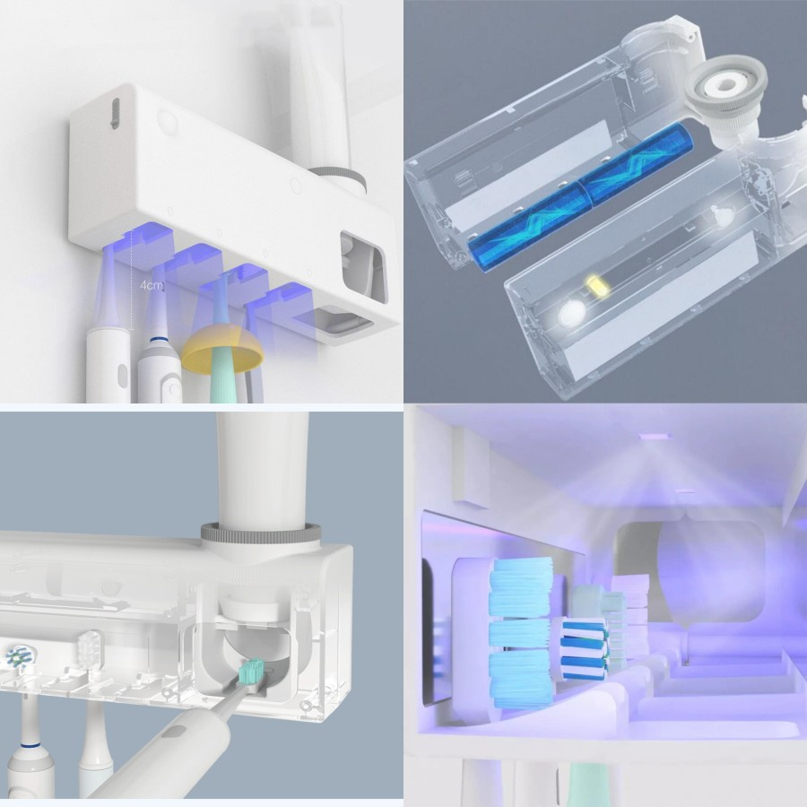 DR. MENG UV DISINFECTION TOOTHBRUSH HOLDER Rak Sikat Gigi