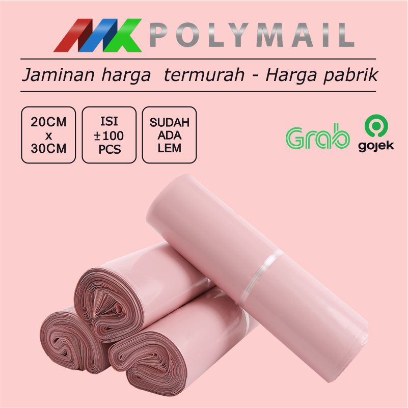 

polymailer bubble polymailer 20x30 / polymailer plastik packing plastik polymailer pink / polymailer pink polos