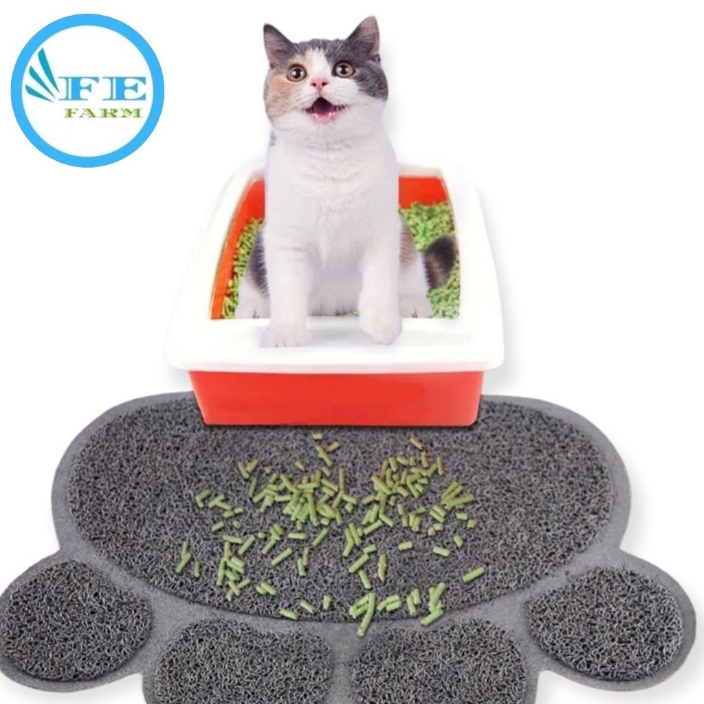 Keset Kaki Karpet Kucing Alas Kandang Pasir Kotoran Kucing Anjing / Paw Cat Litter Mat Tebal dan Cepat Meresap FEFARM