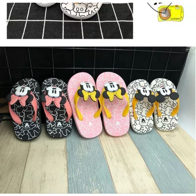 Sendal jepit anak minnie mouse / Sandal jepit micky Untuk Anak Usia 1 sampe 3 tahun /sendal anak