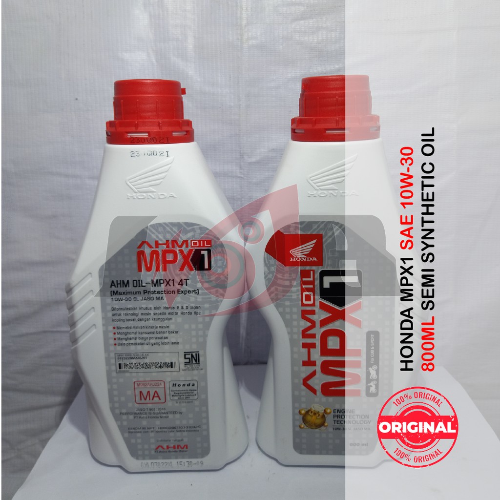 Oli Motor Bebek MPX1 4T AHM Honda Original 800ml