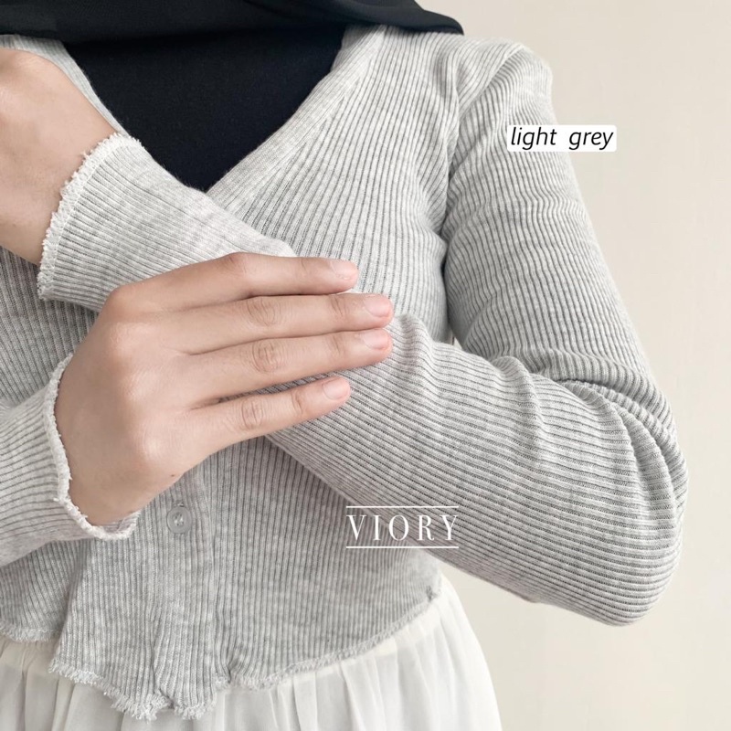 CROP RIB OUTER (outer wanita/ outer pendek)