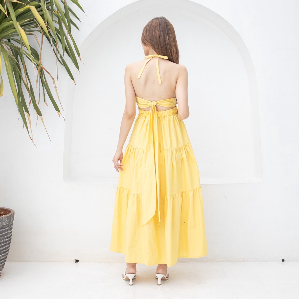 V1044 Miami Summer Dress / Dress Pantai / Backless Dress / Long dress / Maxi dress