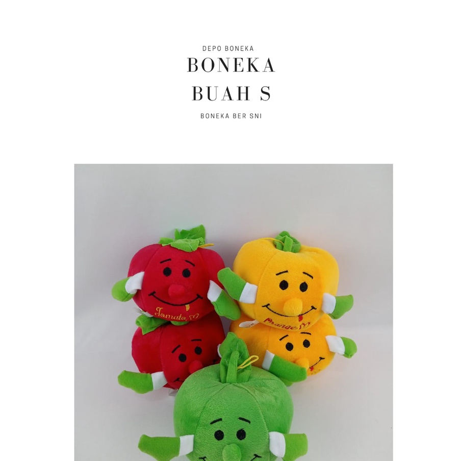 BONEKA BUAH MINI SNI /BONEKA KARAKTER BUAH