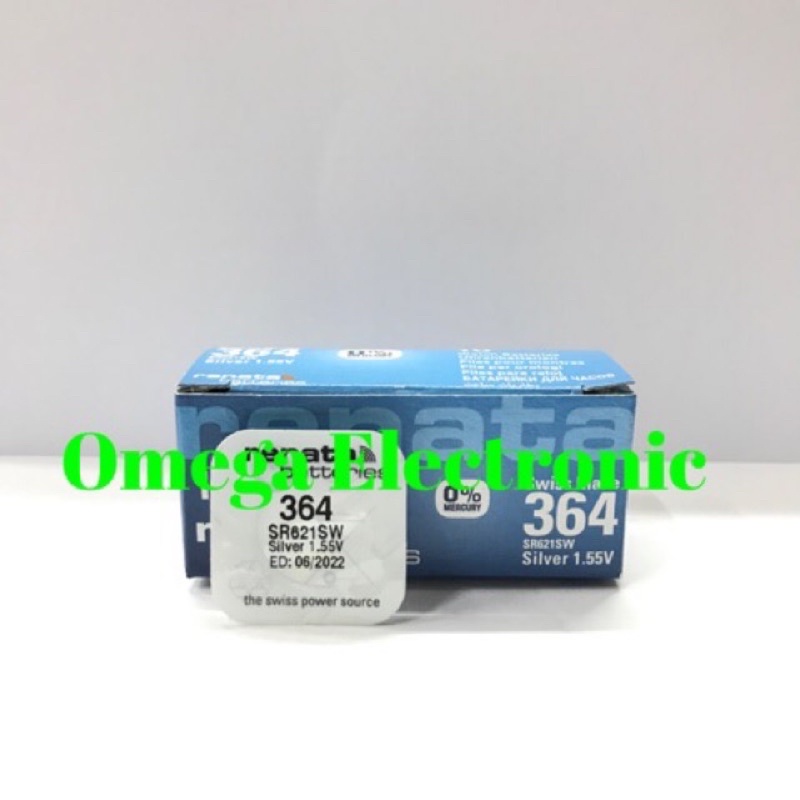 ORIGINAL Baterai Renata SR621SW 364 Battery Batre Jam Tangan LR621 621