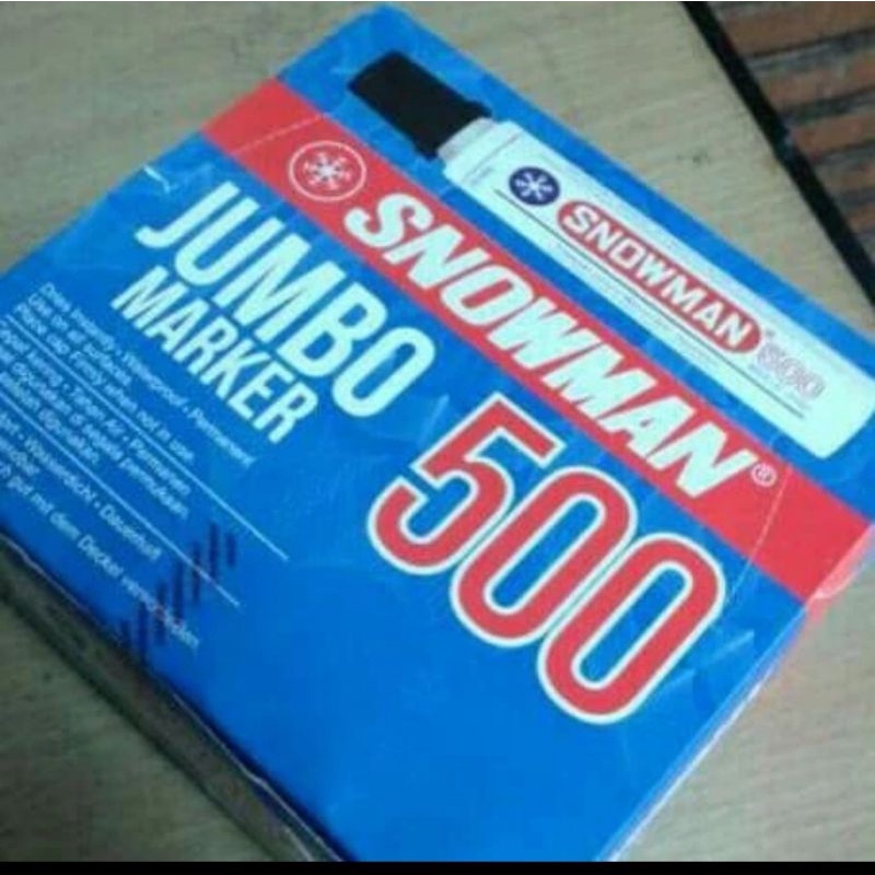 

spidol jumbo snowman marker 500.isi 12pcs