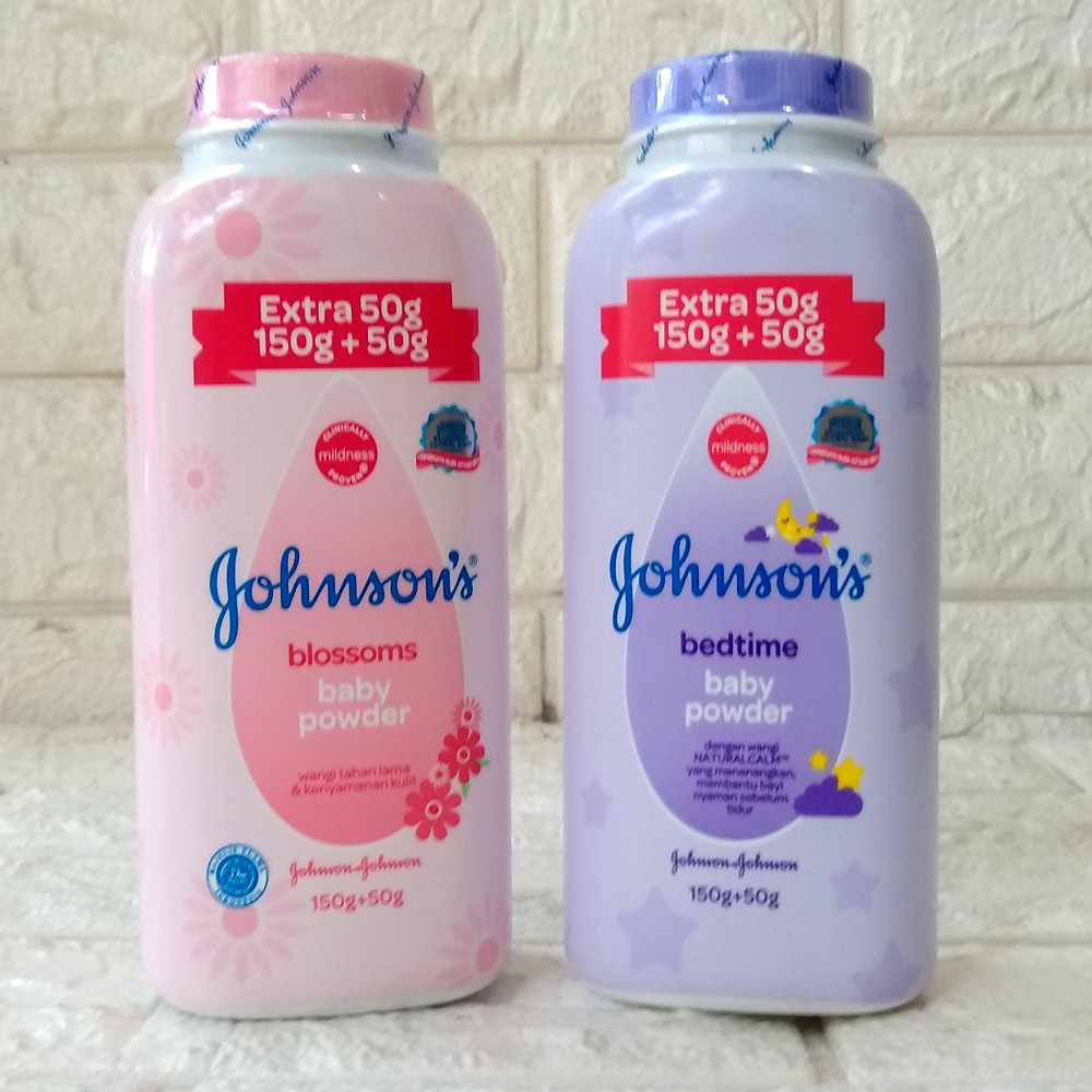 200gr  / 150+50gr - JOHNSON'S BABY POWDER - Bedak Bayi Blossom Jhonson's ens johnsons johnson