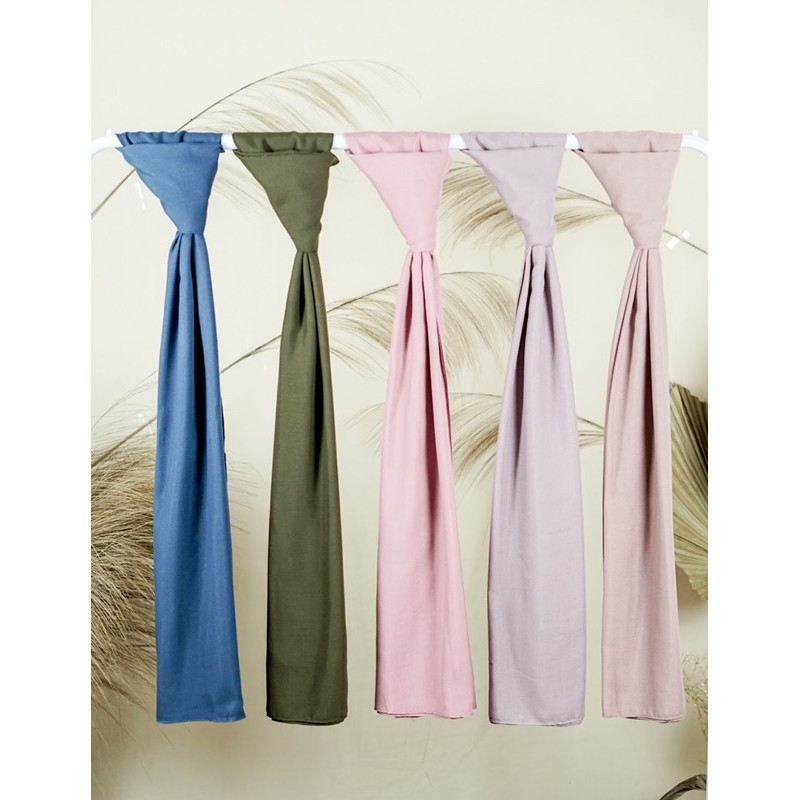 Nouri Avani - Hijab Kerudung Segi Empat Jilbab Voal Polos Syari Emerald Premium 120x20