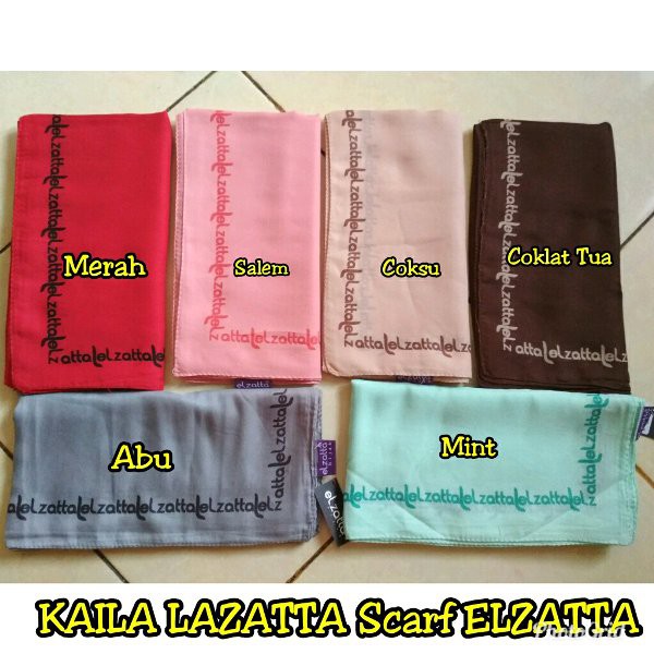 HIJAB KERUDUNG SEGI EMPAT KAILA LAZATTA ELZATTA ORIGINAL