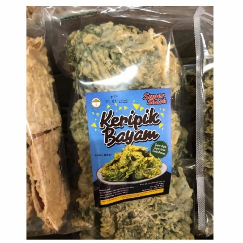 

Keripik bayam renyah dan gurih 200gr