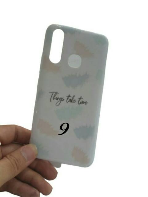 Case uv oil timbul macaron quotes Vivo Y19