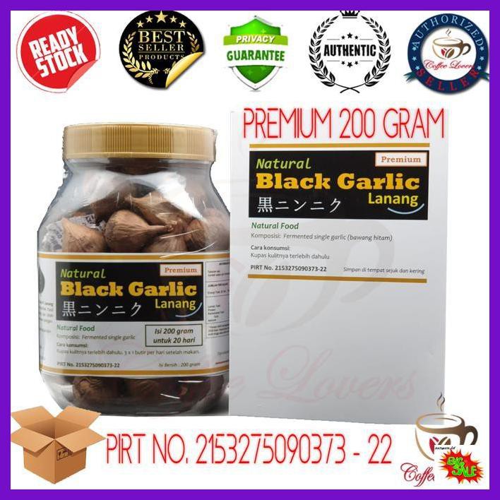 

SETEBAID- BLACK GARLIC LANANG NATURAL PREMIUM 200GR BAWANG PUTIH HITAM TUNGGAL -ASLIII.