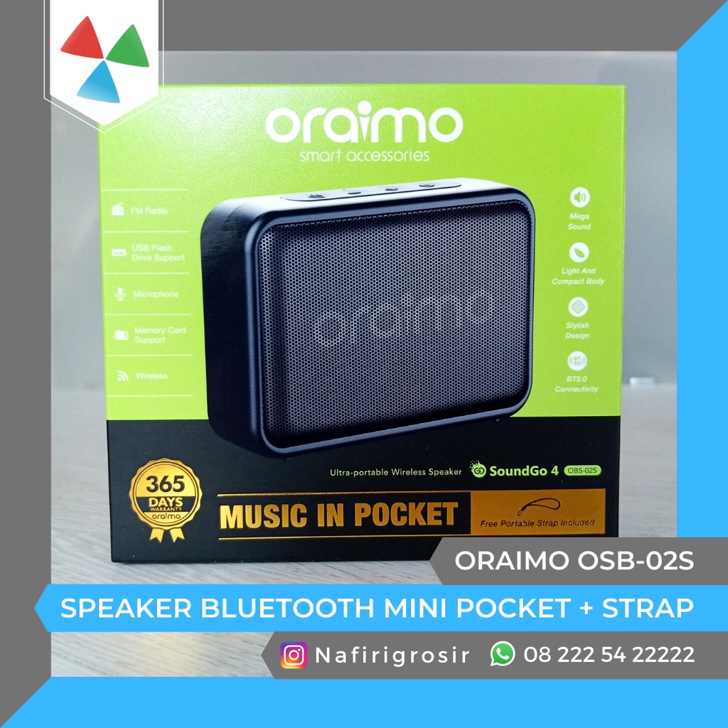 SPEAKER ORAIMO OBS-02S SOUNDGO 4 ULTRA-PORTABLE WIRELESS