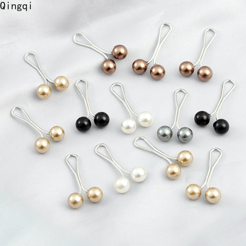Klip Pin Mutiara Multi Warna Aksesoris Hijab Wanita Muslimah