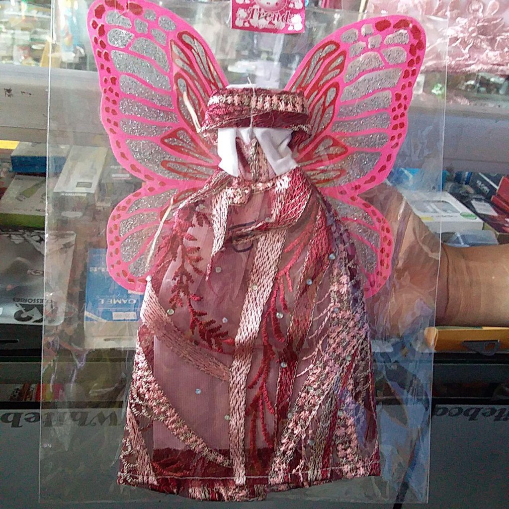 Baju boneka sayap gaun boneka pakaian boneka gown dress rok boneka sayap boneka fairy peri princess