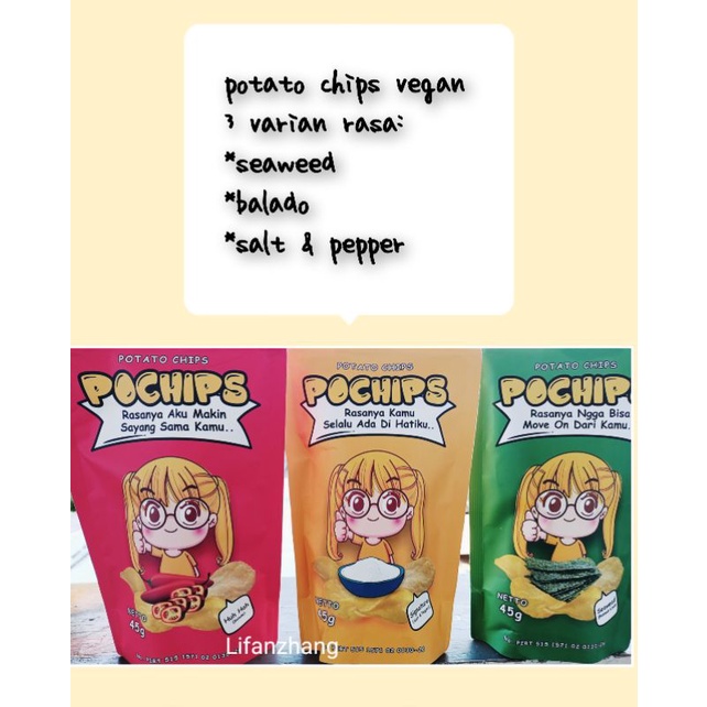 

potato chips vegan 3varian