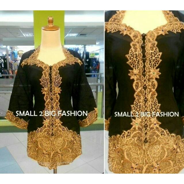 Kebaya jumbo / kebaya hitam / kebaya bordir bigsize / batik jumbo / atasan bigsize / baju wisuda big