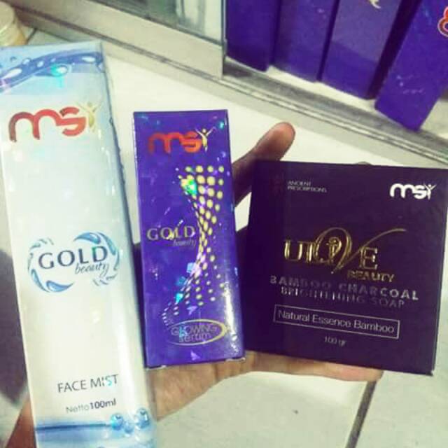MSI Facemist, Sabun Bamboo, Glowing Serum paket hemat MSI original