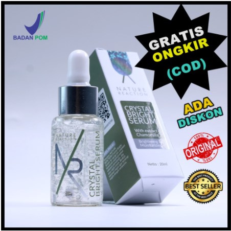 [BAYAR COD] serum nature reaction crystal bright ori pemutih wajah natural natur reaktion reaksion