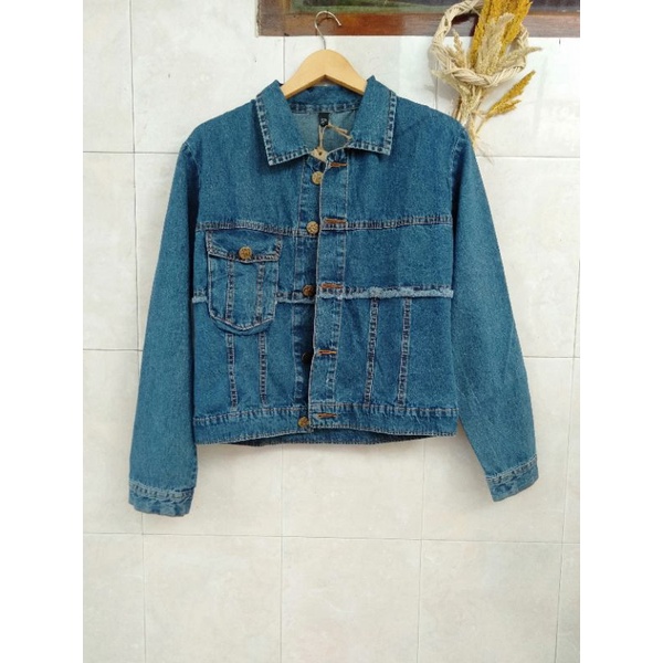 preloved jaket jeans benefit NEW