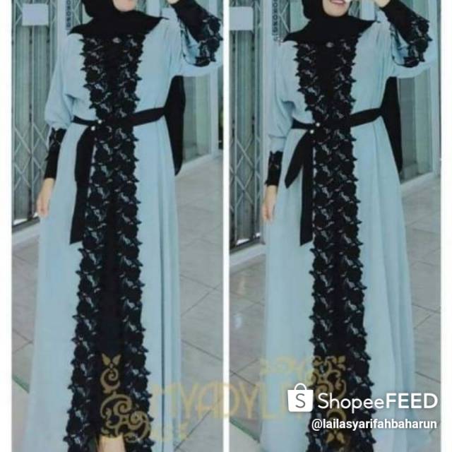 Outer abaya ceruty babydoll