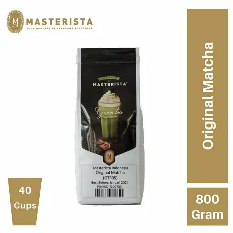 Masterista Indonesia Bubuk Minuman Matcha 800gr, masterista makassar