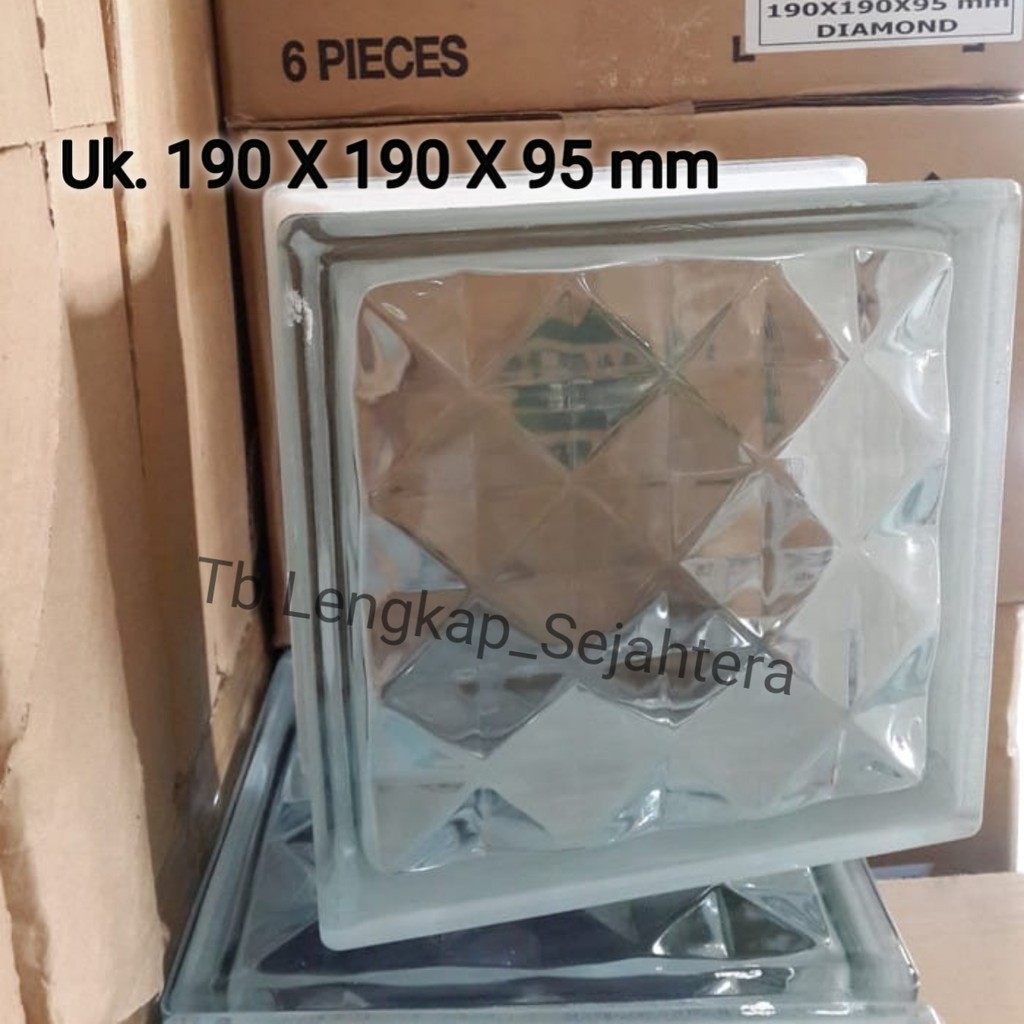 Jual Glass Block Kaca Mulia 20 X 20 Cm Diamond Shopee Indonesia 3299