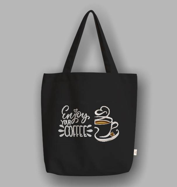 &quot;Messy&quot; Tote Bag Coffee