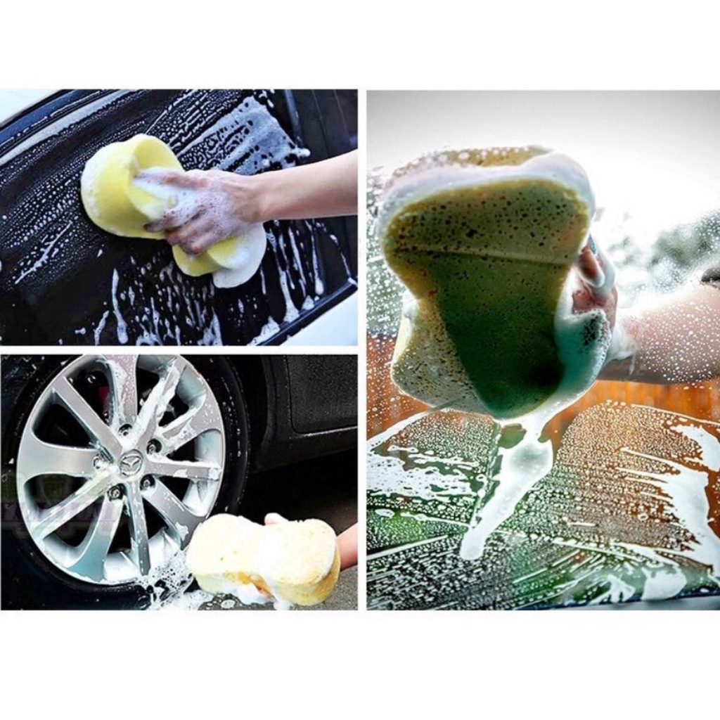 Expanding Smart Busa Sponge Spons Spon Busa Compres Cuci mobil Motor Piring Busa