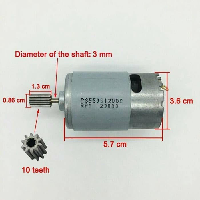 Best Item dinamo gearbox 12V size 550 rpm12000 mobil aki part dinamo 12V 550