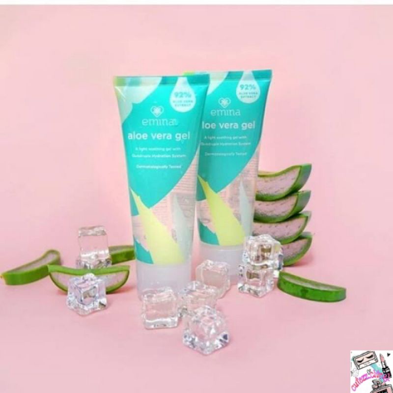 ☃Cutezz_Ching1☃Emina Aloe Vera Gel 60ml - Pelembab