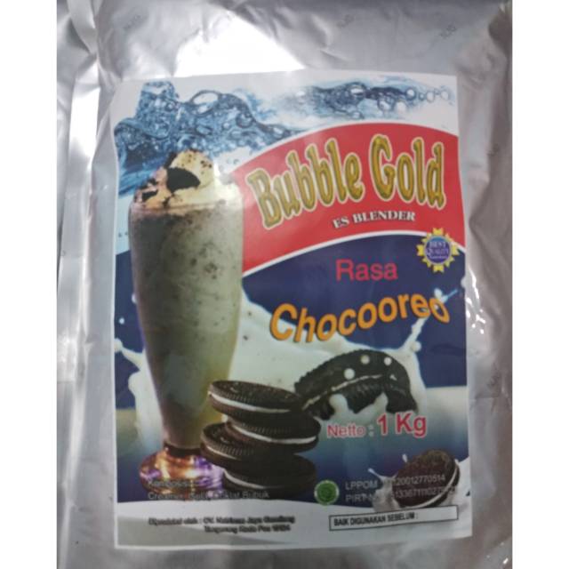 

Bubuk minuman bubble gold rasa chocooreo kemasan 1 kg